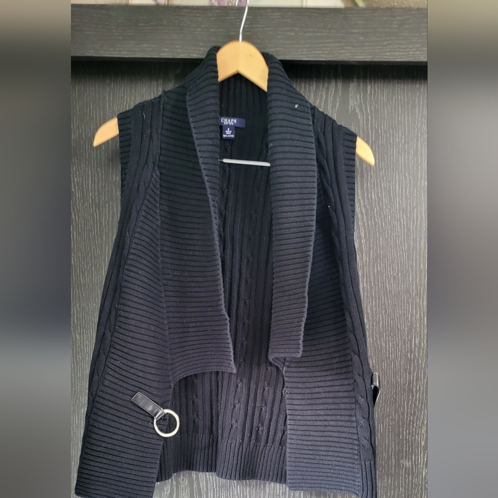 Champs Black Sleeveless Vest